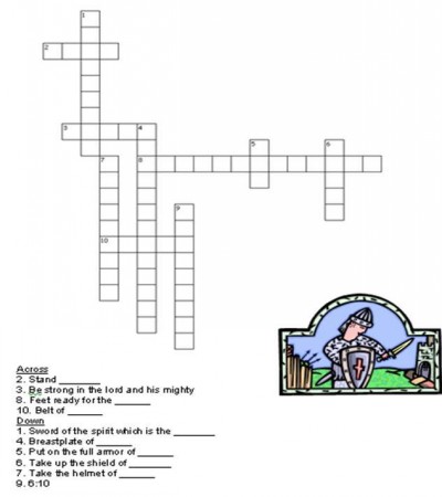 Printable Armor of God Worksheets