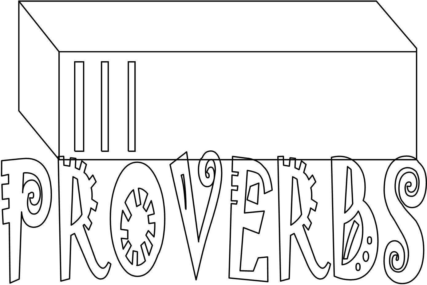 daily proverbs coloring pages - photo #17